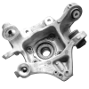 Hub/knuckle, wheel carrier assembly